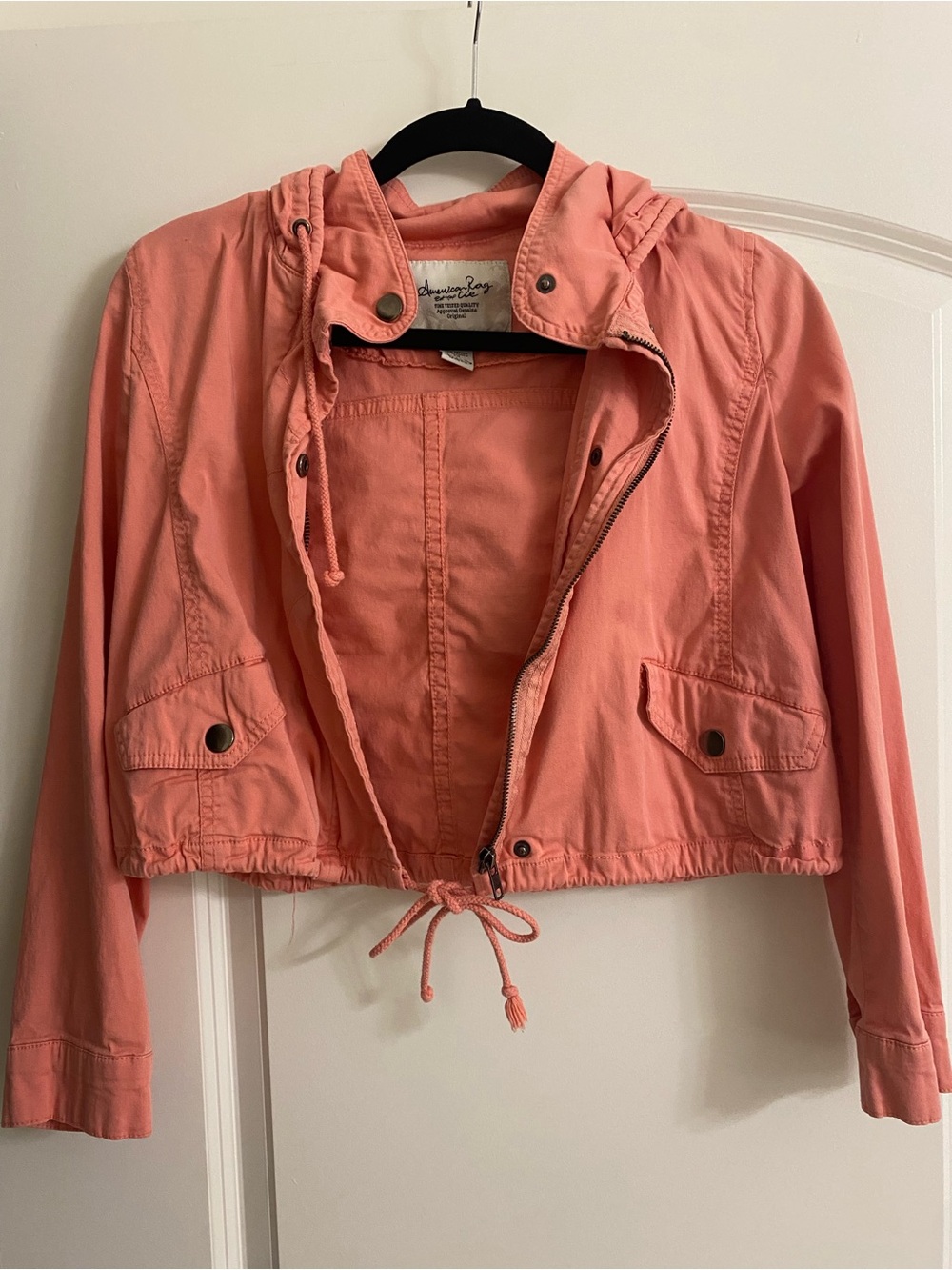 American Rag Lightweight Cropped Hooded Jacket M
